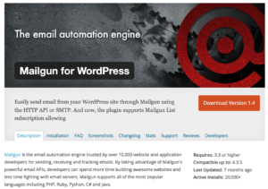 Mailgun for WordPress